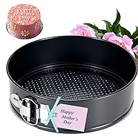 9-Inch Non-Stick Springform Cake Pan, Cheesecake Cake Tin with Leakproof Design and Removable Bottom, Round Cake Baking Mold for Birthday Cakes