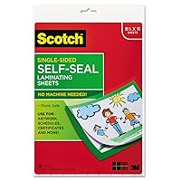 Scotch LS854SS10 Self-Sealing Laminating Sheets, 6.0 mil, 9 x 12 (Pack of 10)