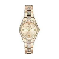 Folio Women's Glitz Gold-Tone Bracelet Watch (Model: FMDFL1000)