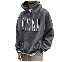 Graphic Hoodies Men Letter Printed Tie Dye Gradient Cotton Sweatshirt Hunting Light Weight Novelty Pullover Oversized Soft