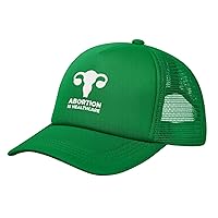 Abortion is Healthcare Mesh Back Hat for Men Women Adjustable Cool Baseball Cap Black Dad Hat