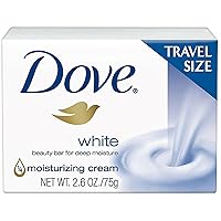Dove White Travel Size Bar Soap With Moisturizing Cream 2.6 Oz