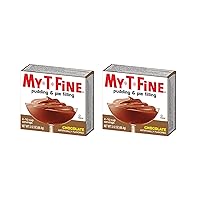 Chocolate Pudding & Pie Filling Mix by My T Fine - Each Box: 4 and 1/2 cup Servings (Pack - 2)