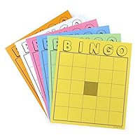 Hygloss Products Blank Bingo Cards - Great for Classroom, Parties, Contests, Events and More - Colored - 150 Pack