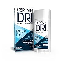 Everyday Strength Clinical Antiperspirant Solid Deodorant, Hyperhidrosis Treatment for Men & Women, Morning Fresh, 2.6oz, 1 Pack
