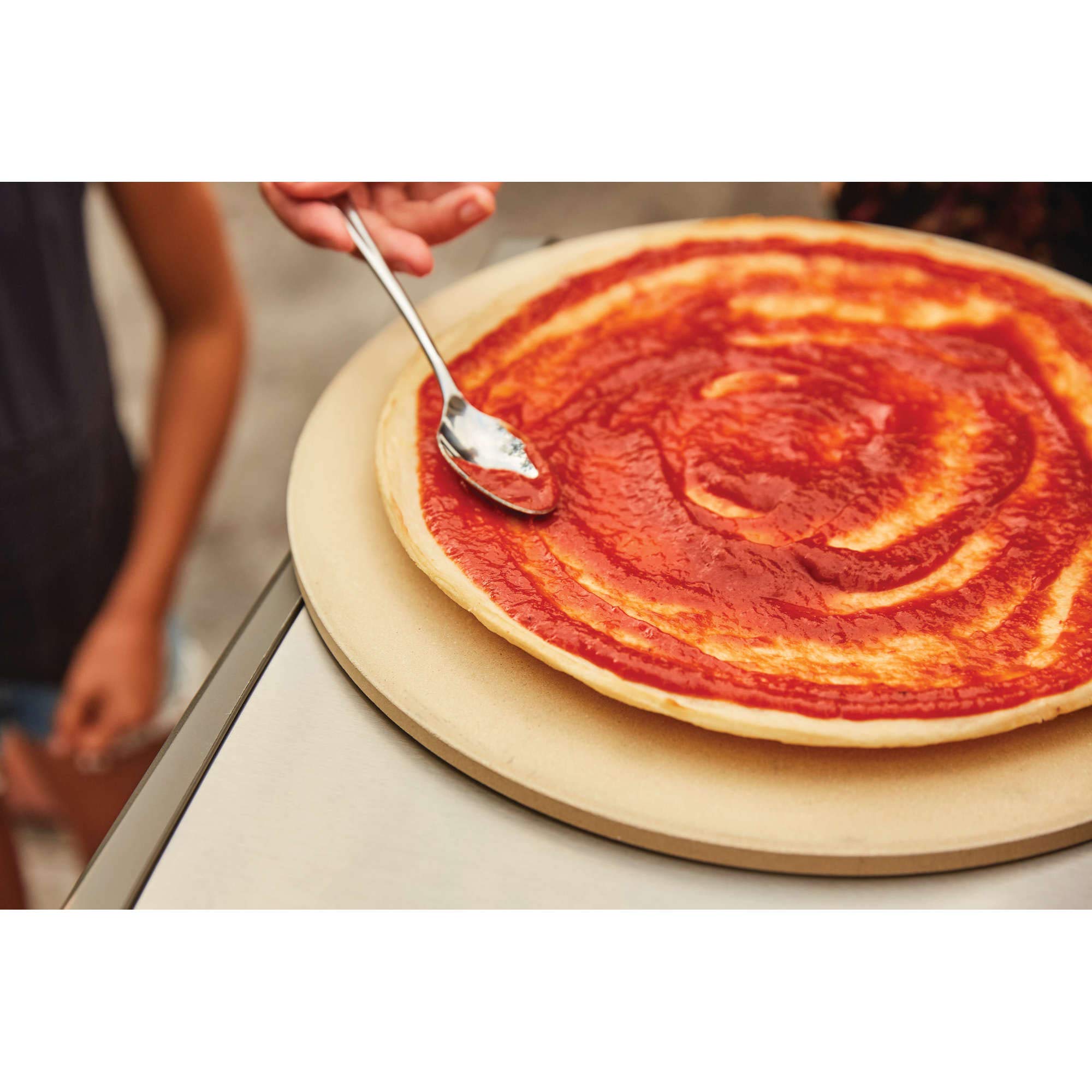 Napoleon Personal Sized Pizza Baking Stone Set - BBQ Grill Accessories, Two 10-inch Personal Pizza Baking Stones, Stone Oven Pizza, Pizzaria Results, Easy To Use, Use In BBQ Grill or Oven