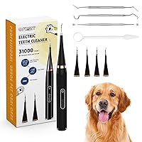 Pet Toothbrush Cleaner,Dog Toothbrush Scaler Dental Tool for Plaque and Tartar Removal with 4 Tips,Plaque Remover…