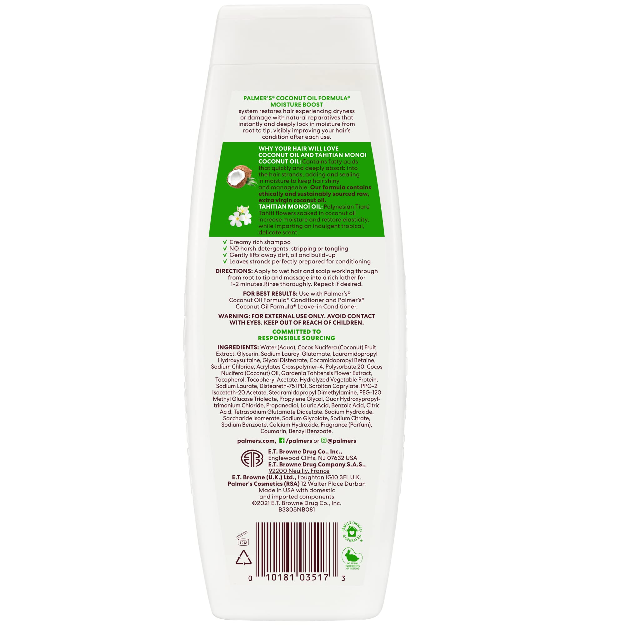 Palmer's Coconut Oil Formula Moisture Boost Conditioning Shampoo, 13.5 fl. oz.