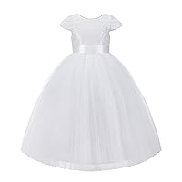 ekidsbridal Cap Sleeves Sequin Flower Girl Dress Photoshoot Dresses for Toddler Girl 211