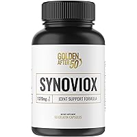 Golden After 50 Synoviox - 1270mg Joint Support Supplement - 60 Capsules - Supports Joint Health and Joint Comfort - Boswellia Capsules with Curcumin, Hyaluronic Acid, and Bioperine
