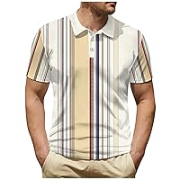 Polo Shirts for Men Short Sleeves Classic Fit Casual Polo Golf T Shirt Summer Fashion Casual Collared Shirts