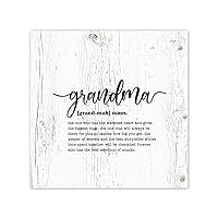Grandma Noun Definition Quote Motto Canvas Wall Art Prints Funny Minimalist Dictionary Family Wall Art Decorative Home Decor Picture for Living Room Bedroom Dining Room Funny Decoration 12x12