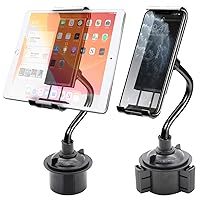 Cellet Multi-Angle Cup Holder Mount: Secure Grip for Your Tablet or Smartphone with 360-Degree Compatible for Apple iPad Pro iPhone 15 14 13 Pro Max Mini SE Galaxy S23 S22 S21 Google Pixel 8 Pro
