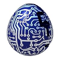 Bepuzzled Data 1-Layer, Smart Egg Labyrinth Puzzle Maze for Kids Age 8 and Above - Indigo,Silver (Level 2) Great Easter Egg Hunt Gift