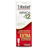 T-Relief Extra Strength Cream Arnica +12 Natural Relieving Actives for Back Pain Joint Soreness Muscle Aches & Stiffness, Whole Body Fast Acting Relief for Women & Men - 3 oz