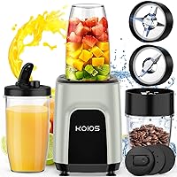 900W Countertop Blenders to Make Shakes and Smoothies Protein Drinks Baby Food Nuts Spices, Beans Grinder, 11 Pes Personal Blender with 2x18.6oz and 10oz Cups,BPA Free