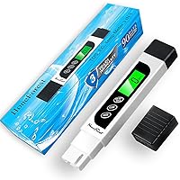 Water Quality Tester, Accurate and Reliable, TDS Meter, EC Meter & Temperature Meter 3 in 1, 0-9990ppm, Ideal Water Test Meter for Drinking Water, Aquariums, etc.
