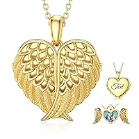 SOULMEET 10K 14K 18K Solid Gold Heart Locket That Holds Pictures Personalized Sunflower/Starburst/Cross/Rose/Wings/Lotus/Butterfly/Turtle/Celtic Locket Necklace Gift for Women Men