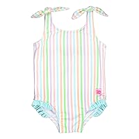 RuffleButts® Baby/Toddler Girls Ruffle Strap One Piece Swimsuit w/UPF 50+ Sun Protection
