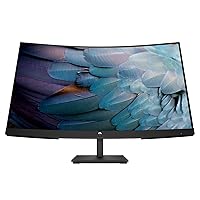 HP V27c G5 FHD Curved 27-Inch Monitor 16:9 On-Screen Controls, AMD FreeSync, Low Blue Light Mode, Anti-Glare, HDMI Port, Adjustable Tilt, 75 Hz Refresh Rate, Dual 2W Speakers (Renewed)