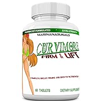 CURVIMORE Firm and Lift Breast Firming, Lifting and Skin Tightening – Enjoy Fuller, Firmer, and Bigger Breasts. 60 Tablets.