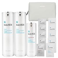 FM04 3-STEP SKINCARE SET (TONER 3.72 fl oz & LOTION, 3.72 fl oz & FIRMING AMPOULE 1.01 fl oz) | Korean Skincare for Face Anti Aging, Nourishing & Hydrating, with Patented Raw Materials TFM
