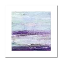 Violet Gray II Purple Colorful Abstract Wall Art Archival Print, 16
