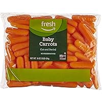 Amazon Fresh Brand, Cut And Peeled Baby Carrots, 16 Oz