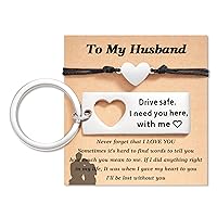 Tarsus Matching Keychain Bracelet Set, Couples Gifts for Boyfriend Girlfriend Husband Wife Women Men