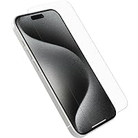 OtterBox iPhone 15 Pro (Only) Glass Screen Protector, scratch protection, flawless clarity, fingerprint resistant (ships in polybag, ideal for business customers)