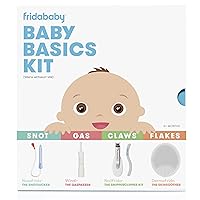 Frida Baby Baby Basics Kit|Includes NoseFrida, NailFrida, Windi, DermaFrida + Silicone Carry Case
