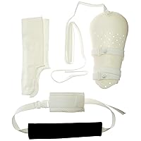 Sammons Preston Pre-formed Long Humerus Fracture Brace, Long Medium, Humeral Splint, Arm Sling, Two Piece Set, Hook & Loop Strap, Easily Adjustable Straps, Lined with Foam for Comfort, Humeral Cuff