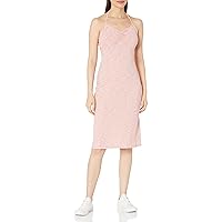 Volcom Women's Race 2 Space Fitted Midi Length Halter Dress