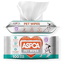 Grooming Wipes Hypoallergenic for Dogs & Cats of All Ages, Cleansing & Deodorizing - Lavender Scented - 100pk