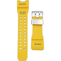 CASIO GWG-1000 Yellow Resin Watch Band, Genuine, Unisex-Adults, 18.0 millimeters