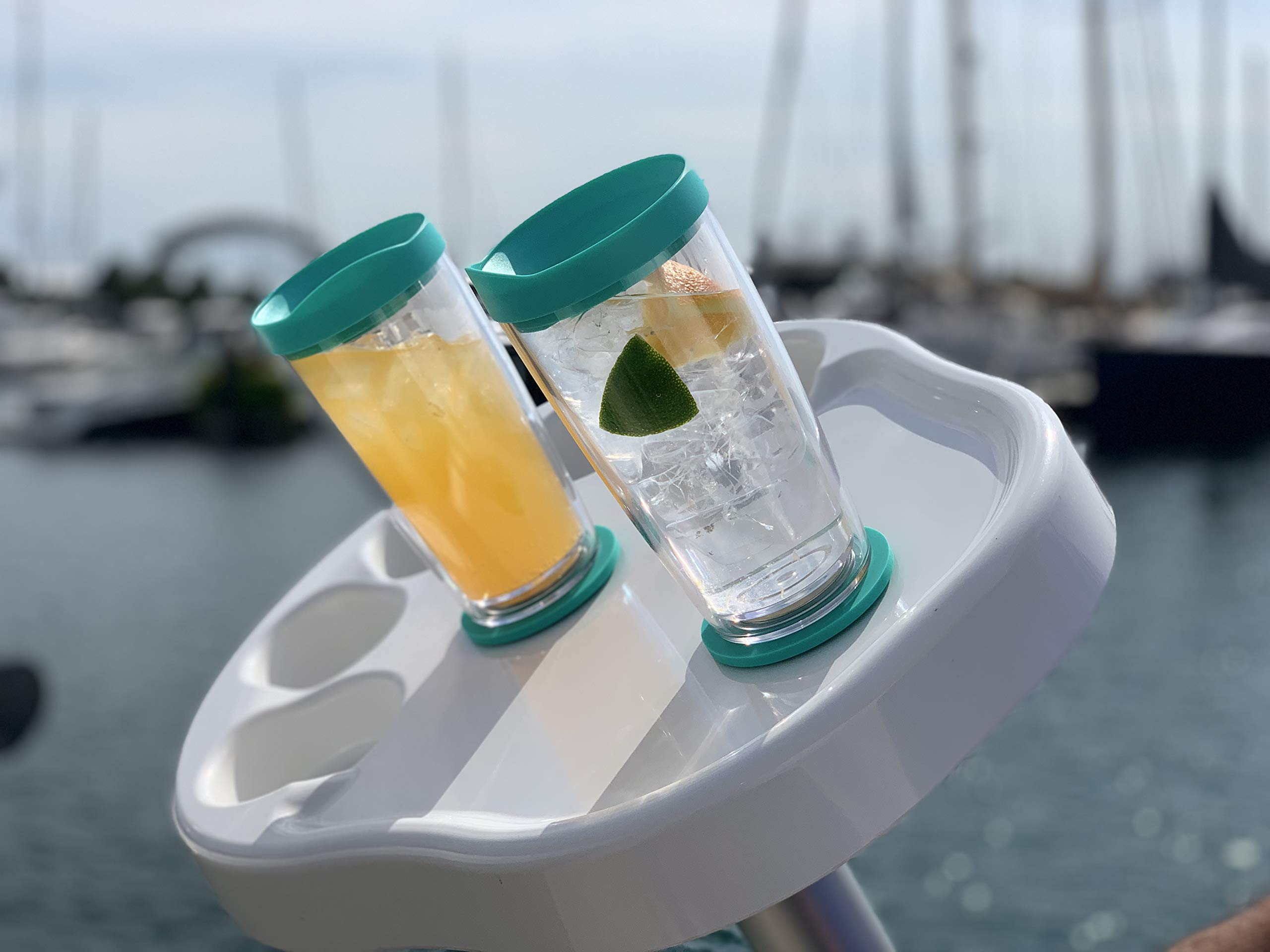 SquidCup - Non Tip Boat Cup Holder & Tumbler System, Teal