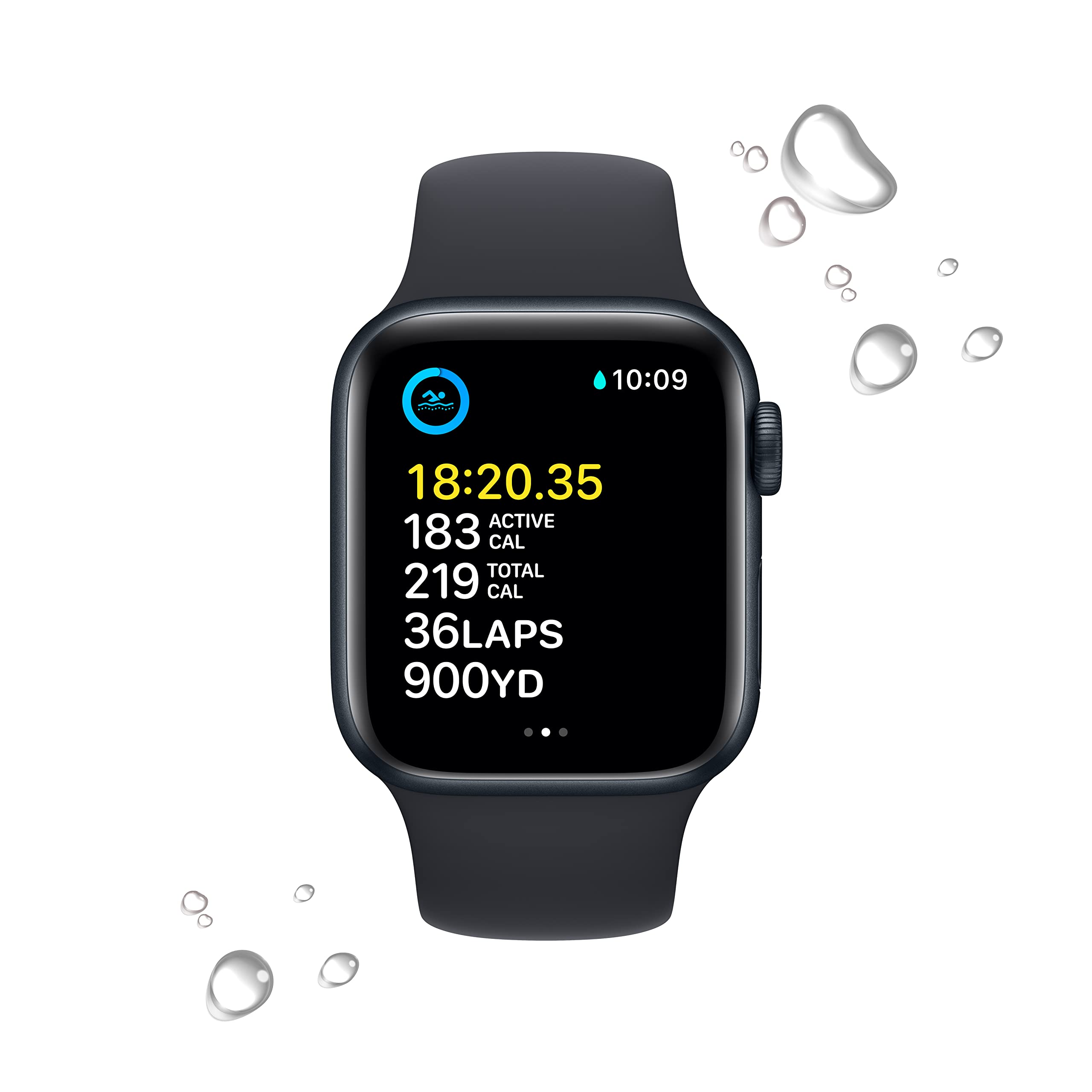 Apple Watch SE (2nd Gen) [GPS + Cellular 40mm] Smart Watch w/Midnight Aluminum Case & Midnight Sport Band - M/L. Fitness & Sleep Tracker, Crash Detection, Heart Rate Monitor, Water Resistant