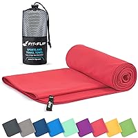 Travel Towel - Compact & Ultra Soft Microfiber Camping Towel - Quick Dry Towel - Super Absorbent & Lightweight for Sports, Beach, Gym, Backpacking, Hiking and Yoga