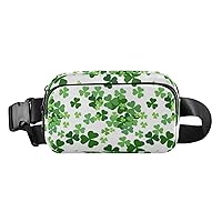 St Patrick's Day Shamrock Fanny Packs for Women Men Everywhere Belt Bag Fanny Pack Crossbody Bags for Women Fashion Waist Packs with Adjustable Strap Sling Bag for Travel Workout Shopping Hiking