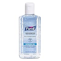 Purell Advanced Hand Sanitizer Refreshing Gel for First Aid Providers, 4 fl oz Flip-Cap Bottle (Pack of 24) - 9651-24