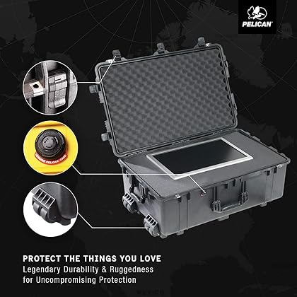 Pelican 1650 Camera Case With Foam, Black