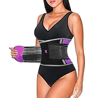 Waist Trainer for Women Sweat Waist Trimmer Belt Back Support Band Weight Loss Shapewear Enhanced Sweating Effect