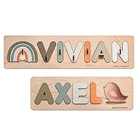 1st Birthday Gift Name Puzzle Personalized Name Wood Puzzle Handmade Toy Boy Newborn Girl Baby Gift Custom Name Baby Busy Board