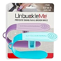 UnbuckleMe Car Seat Buckle Release Tool - Purple & Blue 2 Pack - Buy One for Each Car or Give One to a Friend