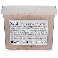 Davines SOLU Sea Salt Scrub Cleanser | Refresh and Clarify Hair and Scalp | Remove Residue And Impurities