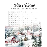 Winter word search with 100 Hundred Puzzles for Adults and Seniors 2024 (LARGE PRINT)