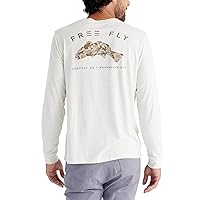 Free Fly Redfish Camo Long Sleeve Fishing Shirt for Men - Soft Comfortable Fishing Tees - Boating, Sailing, Fishing T Shirts