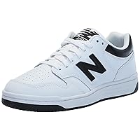 New Balance Men's 480 V1 Sneaker, White/Black, 8.5