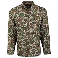 Drake Men's Ol' Tom Mesh Back Flyweight Shirt 2.0 | Lightweight Breathable Quick-Drying Spine Pad Hunting Button-Down Shirt