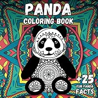 Panda Coloring Book: Stress Relief & Relaxation for Adult or Kid - Cute & Beautiful Bear - Positive Animal - Perfect Birthday Present for Boy and Girl